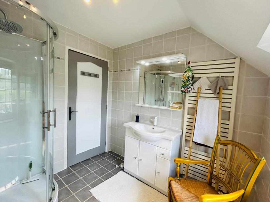 Maison Traditionnelle Bretonne Proche De La Mer Quemper-Guézennec Extérieur photo